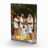 Golden Custom Photo Family Kerstmis Fotoblokken (Rechts)