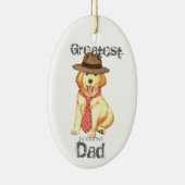 Golden Dad Ceramic Ornament (Rechts)