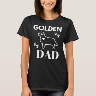 Golden Dad Vector Golden Retriever T-shirt