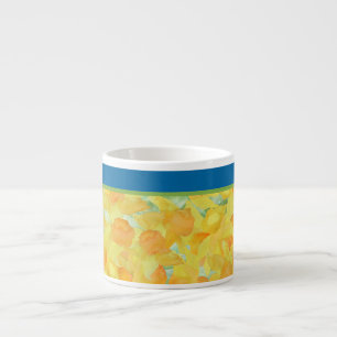 Golden Daffodils Espresso Coffee Mok aan te passen