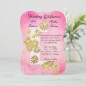 Golden Daisy Dream Elegance Romance Chic Kaart (Staand voorkant)