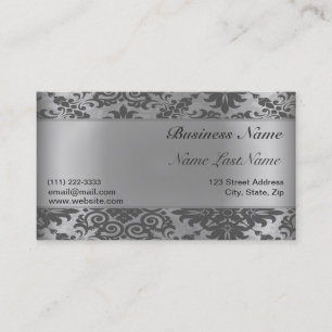 Golden Damask Elegant Carte de visite