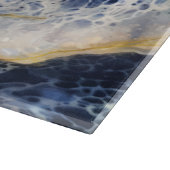 Golden Dark Abstracte marmer achtergrond Snijplank (Hoek)