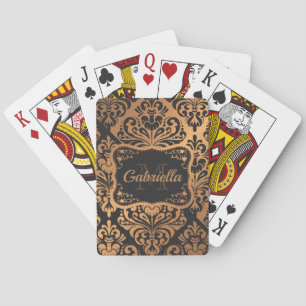 Golden Dasmask Pattern Pokerkaarten