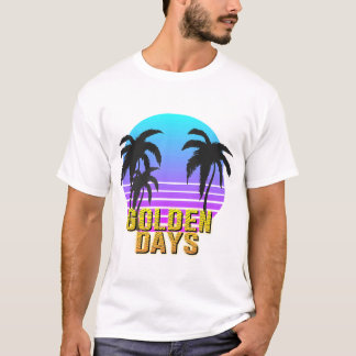Golden Days Retro Sunset T-shirt