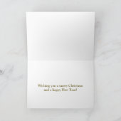 Golden Deer Forest Bonne Carte de vacances (Intérieur)