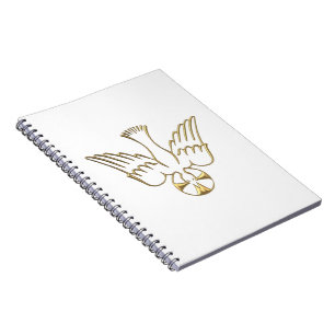 Golden Descent van het Heilige Geest Symbool Notitieboek