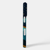 Golden Desert Nightscape - Abstracte Cactus kunst Case-Mate iPhone Case (Achterkant / Rechts)