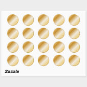 Golden design ronde sticker (Vel)