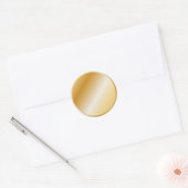 Golden design ronde sticker (Envelop)