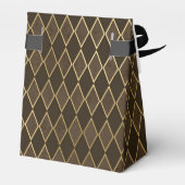 Golden Diamond Pattern Bedankdoosjes (Achterkant)