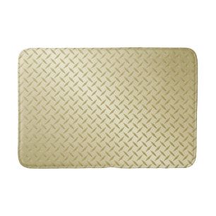 Golden Diamondplate Metal Kijk Badmat