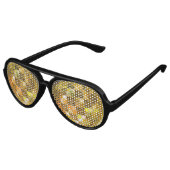 Golden Disco Ball Party Shades Lunettes de soleil (Angle)