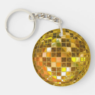 Golden Disco Ball-sleutelketen Sleutelhanger