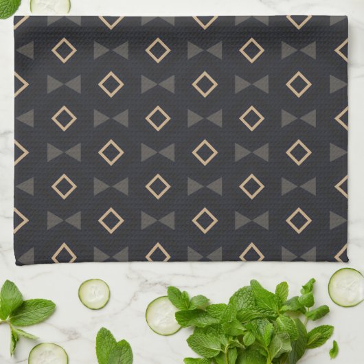 Golden Disco Diamond Pattern Theedoek (Gevouwen)