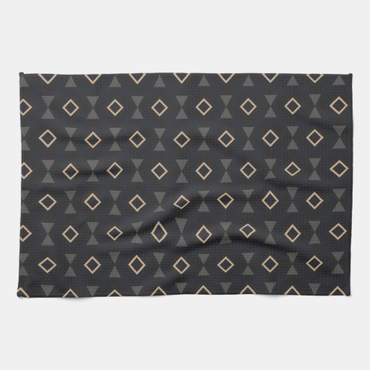 Golden Disco Diamond Pattern Theedoek (Horizontaal)