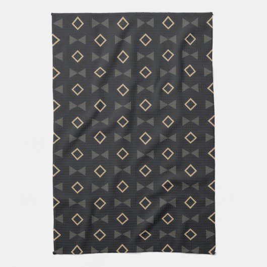 Golden Disco Diamond Pattern Theedoek (Verticaal)