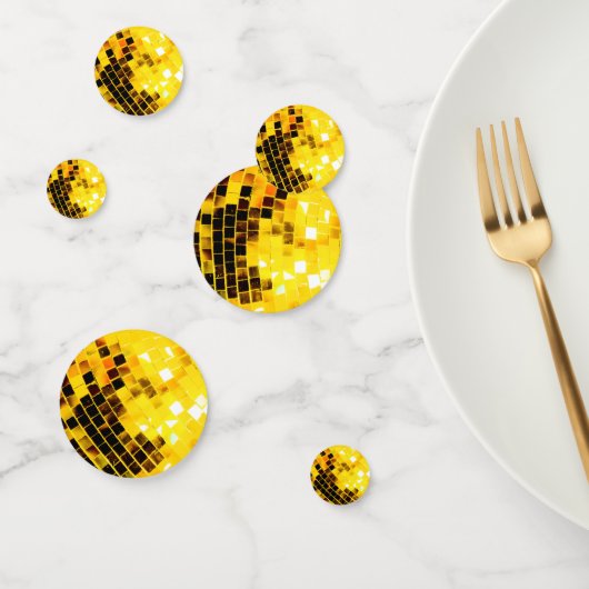 Golden Disco Glitterball Confetti (Groupe)