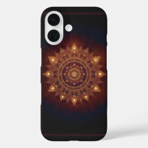 Golden Diwali Mandala – Licht in en rond iPhone 16 Hoesje