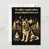 Golden Dog bij het kampvuur Briefkaart (Voorkant / Achterkant)