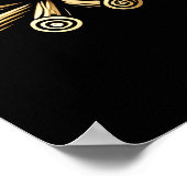 Golden Dog bij het kampvuur Poster (Hoek)