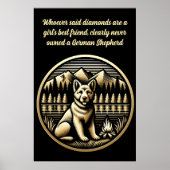 Golden Dog bij het kampvuur Poster (Voorkant)