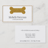 Golden Dog Bone Visitekaartje Design (Voorkant / Achterkant)