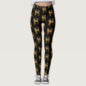 Golden Dog Husky Custom Leggings (Voorkant)