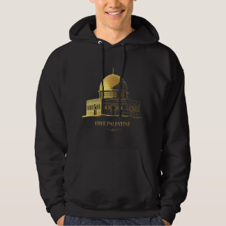 Golden Dome of the Rock T-Shirt – Elegant zwart en
