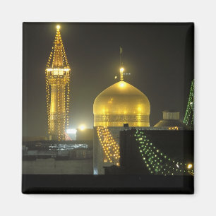 Golden dome van het imam Reza Shrine Complex op Magneet