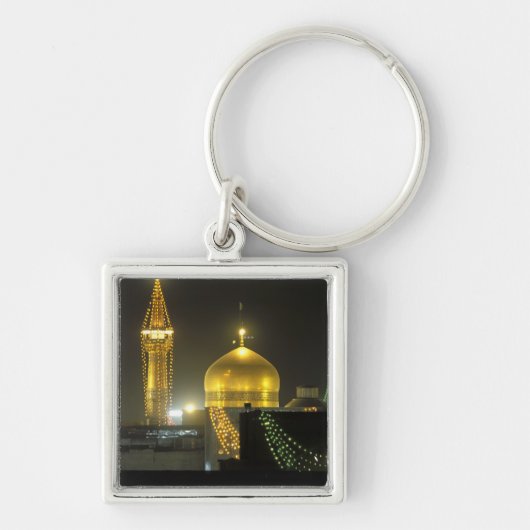 Golden dome van het imam Reza Shrine Complex op Sleutelhanger (Voorkant)