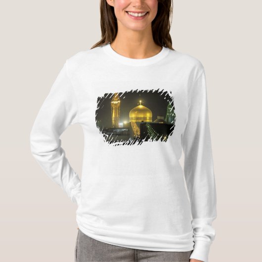 Golden dome van het imam Reza Shrine Complex op T-shirt (Voorkant)