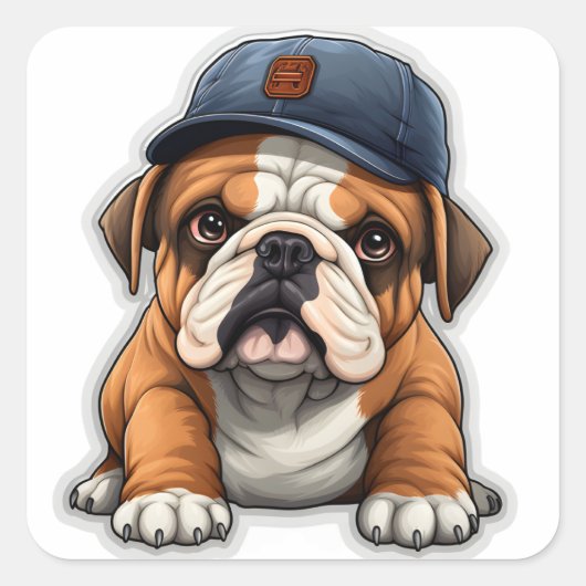 Golden Doodle Cap Kids Sticker Design stickers  (Devant)