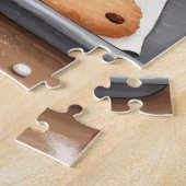 Golden Doodle Decorating Christmas Cookies Legpuzzel (Zijkant)