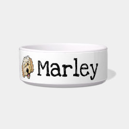Golden Doodle Dog Bowl gepersonaliseerd Voerbakje