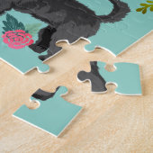Golden Doodle Dog  Florals Legpuzzel (Zijkant)