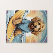 Golden Doodle dog Legpuzzel (Horizontaal)