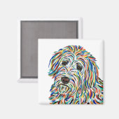 Golden Doodle Dog Magnet (Recto/Verso)