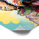 Golden Doodle Dreams: Florals en Fun Poster (Hoek)