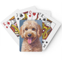 Golden Doodle | Honden watercolor schilderij huisd