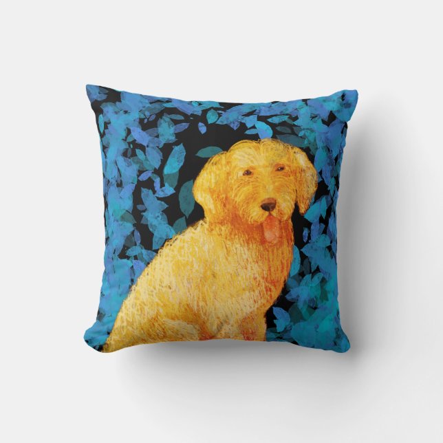 Golden doodle kussen (Voorkant)