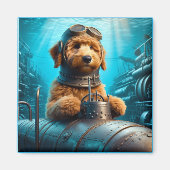 Golden Doodle Ocean Explorer Magnet (Devant)