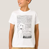 Golden Doodle op het strand