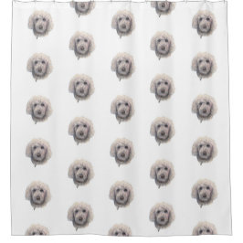 Golden Doodle Shower Curtain Douchegordijn