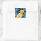 Golden Doodle Vierkante Sticker (Tas)