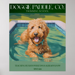 Golden Doodle Wall Decor Poster