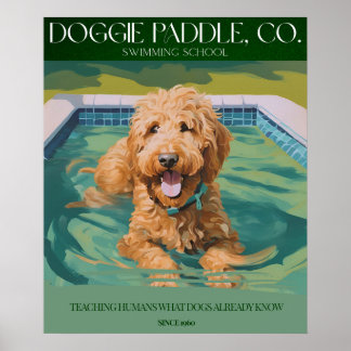 Golden Doodle Wall Decor Poster