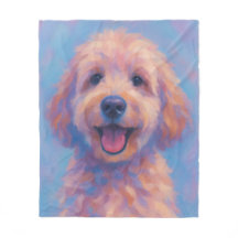 Golden Doodle Warm Fleece Deken