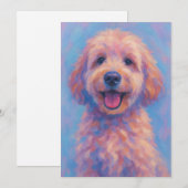 Golden Doodle Wenskaart - Blank Inside Kaart (Voorkant / Achterkant)