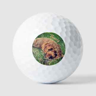 Golden Doodle With Text Golfballen